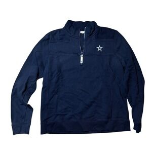 Vineyard Vines Dallas Cowboys 1/4 Zip Pullover Sweatshirt Navy Womens XL NFL